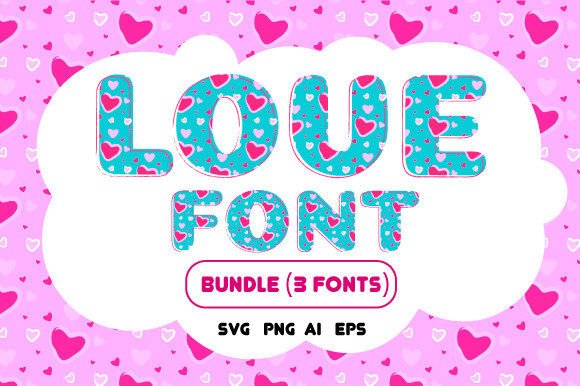 Download Love Font Alphabet Lettering Bundle - Love font Collection