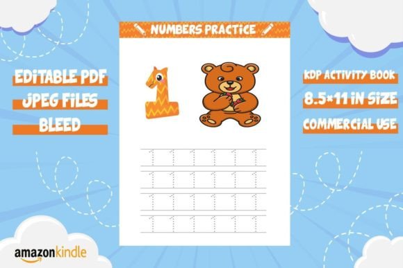 Download Bear Handwriting Numbers Practice - Handwriting Collection