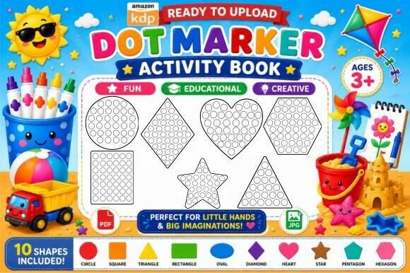 Download Shapes Dot Marker Coloring Pages - Dot mark Collection